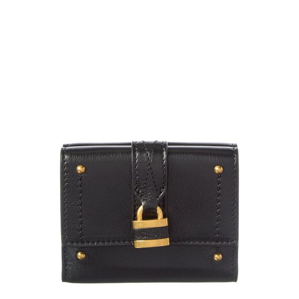 Chloé Paddington Leather Card Case, Brown